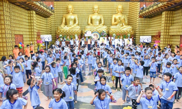 Khóa tu Búp Sen Từ Bi hướng về Đại lễ Phật Đản Liên Hợp Quốc 2019 tại chùa Giác Ngộ