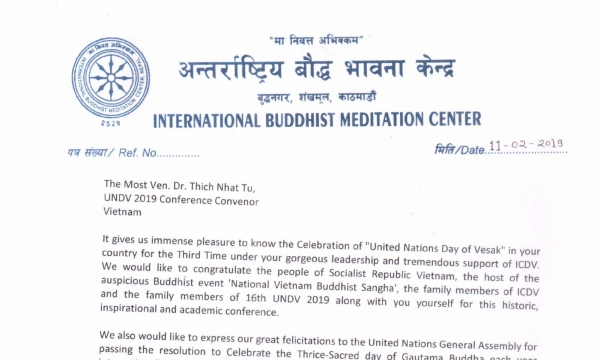 Thông điệp Vesak PL. 2563 của Trung tâm Thiền học Phật giáo Quốc tế