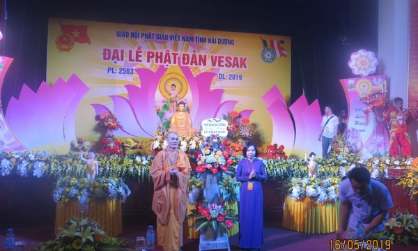 Long trọng Đại lễ Phật đản tại Trung tâm Văn hóa tỉnh Hải Dương