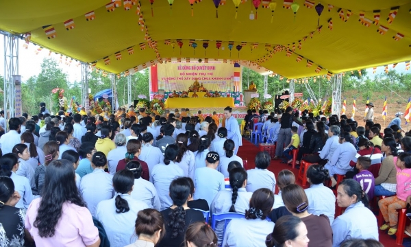 Lễ bổ nhiệm trụ trì và Động thổ khởi công xây dựng Chùa Khánh Linh, Kon Tum