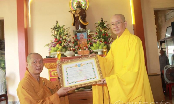 Lễ công nhận cơ sở và bổ nhiệm trụ trì chùa Minh Tân, Đồng Tháp