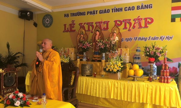 Lễ khai pháp mùa An cư kiết hạ 2019 của Phật giáo tỉnh Cao Bằng