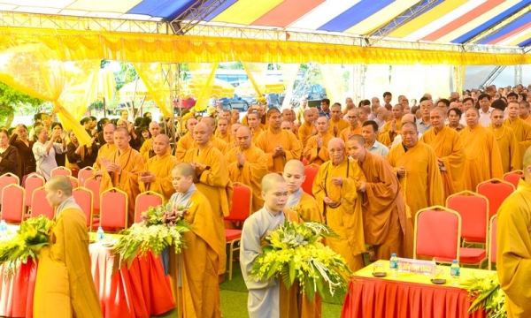 Sơ kết công tác Phật sự, bế giảng khóa An cư tại Ninh Bình