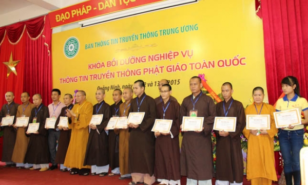 Tổ chức Khóa bồi dưỡng kỹ năng lãnh đạo, quản lý thông tin truyền thông Phật giáo năm 2019