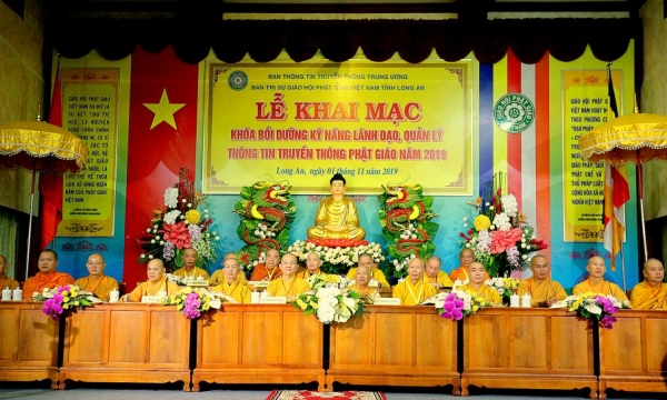 Khai mạc khóa bồi dưỡng kỹ năng lãnh đạo quản lý thông tin truyền thông Phật giáo toàn quốc lần III
