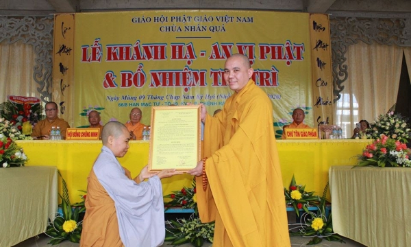 Lễ khánh hạ - an vị Phật, bổ nhiệm trụ trì chùa Nhân Quả