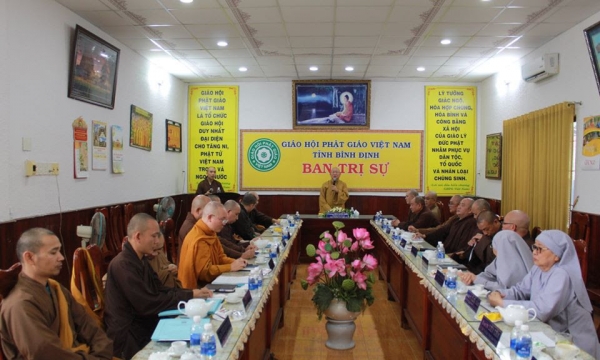 BTS tỉnh Bình Định họp bàn về 'Thống kê tín đồ Phật giáo'