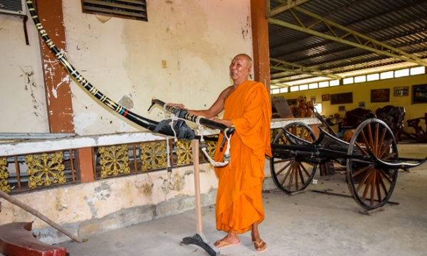 Nhà sư lập 'bảo tàng' nông cụ của đồng bào Khmer