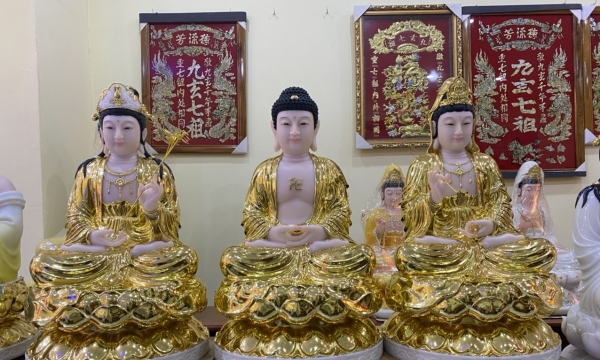 Dát vàng - Nghệ thuật đặc sắc trong tạo tác tượng Phật