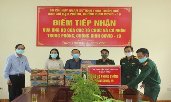 Nhiều đơn vị, cá nhân ủng hộ phòng chống dịch Covid-19 tại TT Huế