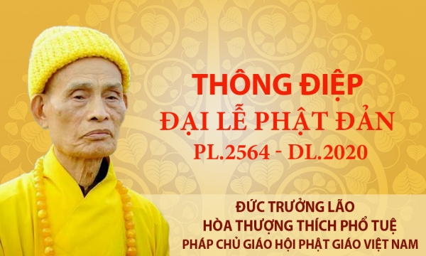 Thông điệp Đại lễ Phật đản PL.2564 - DL.2020 của Đức Pháp chủ GHPGVN