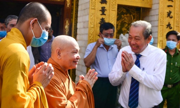 Phó Thủ tướng Thường trực Chính phủ Trương Hòa Bình chúc mừng Lễ Phật đản PL.2564