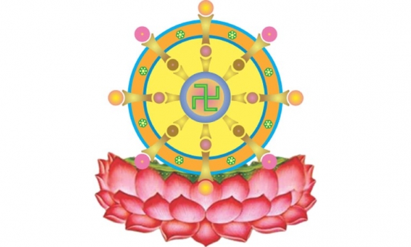 Hình tượng bánh xe lăn trong Phật giáo có ý nghĩa như thế nào?