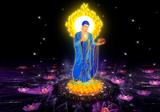 Tâm quang của Phật A Di Đà chỉ nhiếp thủ người niệm Phật