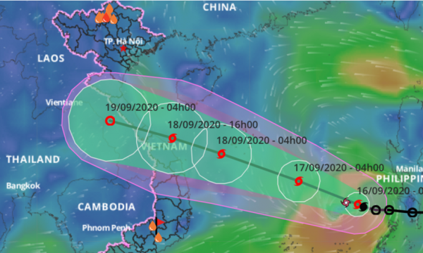 Bão số 5 - cơn bão mạnh nhất từ đầu năm 2020 đang uy hiếp miền Trung