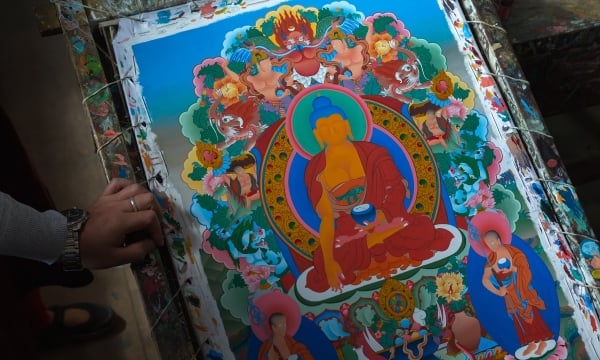 Tranh Thangka: Tinh hoa của nền mỹ thuật Phật giáo Tây Tạng