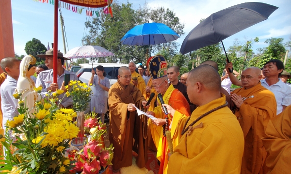Chùa Phước Thành tổ chức lễ an vị Phật và thượng bảng hiệu