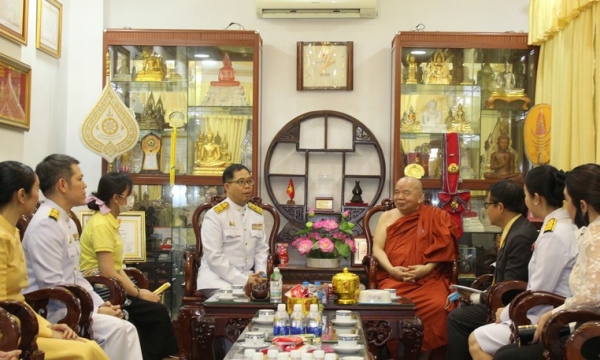 TP.HCM: Tổng lãnh sự Thái Lan dự lễ kỷ niệm 93 năm Quốc Khánh Vương Quốc Thái Lan tại chùa Phổ Minh