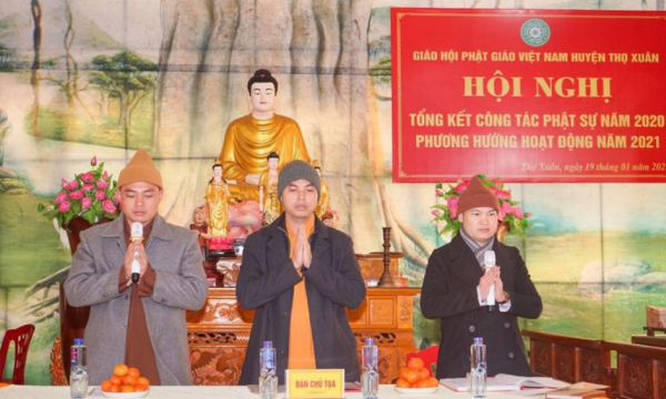 Phật giáo huyện Thọ Xuân tổng kết Phật sự năm 2020