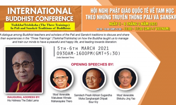 Khai mạc hội nghị quốc tế về Tam học theo truyền thống Pali và Sanskrit
