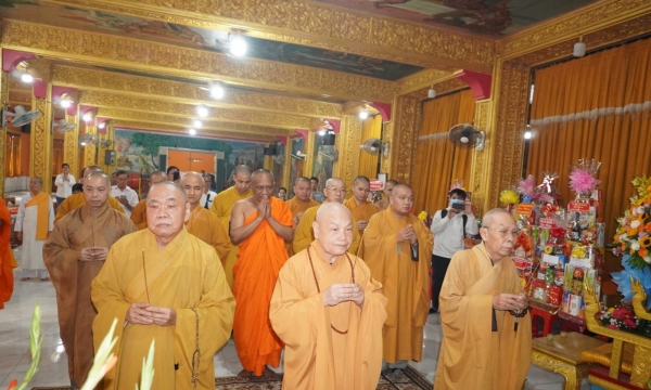 TƯ GHPGVN chúc Tết Chôl Chnăm Thmây tại chùa Candaransi
