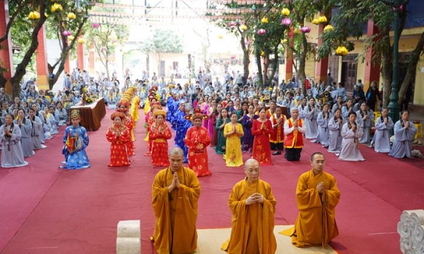 Ngày tu an lạc tháng ba năm Tân Sửu tại chùa Bằng