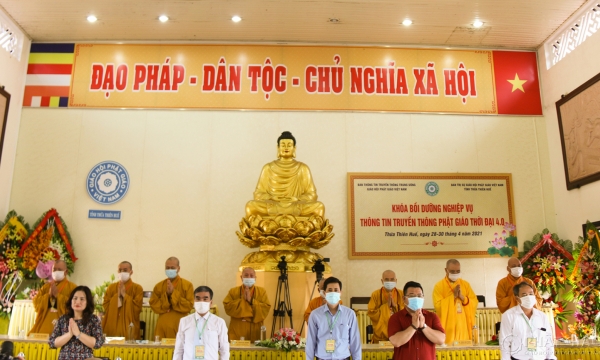 Bế mạc Khóa bồi dưỡng nghiệp vụ Thông tin Truyền thông Phật giáo thời đại 4.0