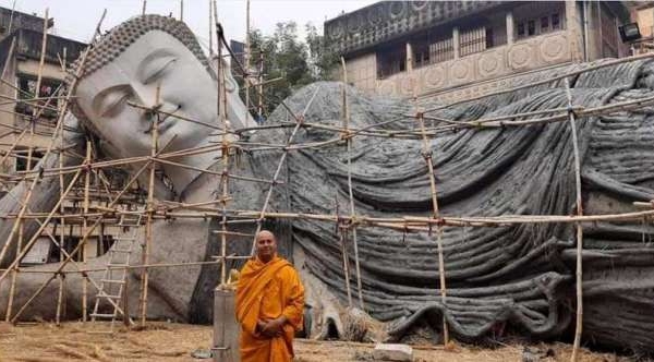 Tượng Phật nằm lớn nhất Ấn Độ được xây dựng ở Bodh Gaya