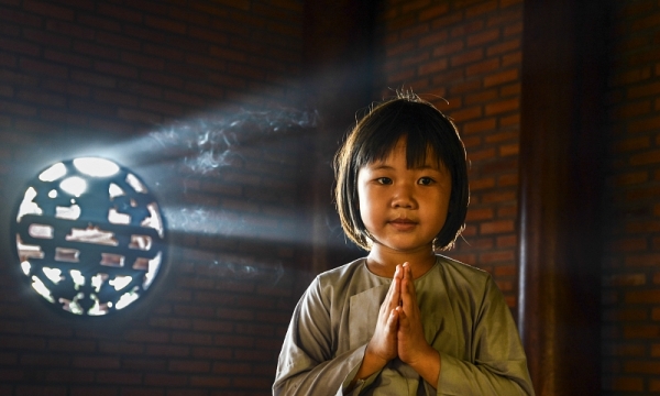 Cách niệm Phật chung với con