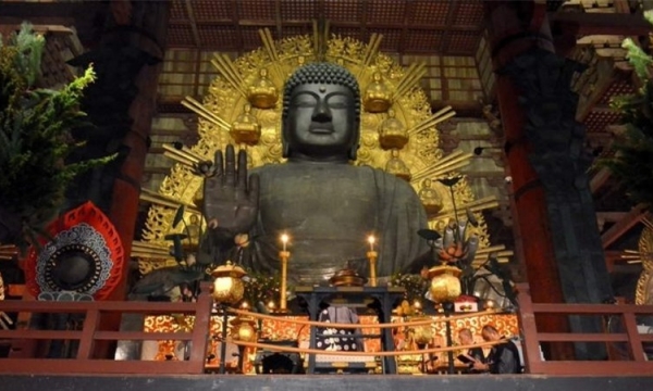 Ngôi chùa có bức tượng Phật bằng đồng mạ vàng lớn nhất thế giới