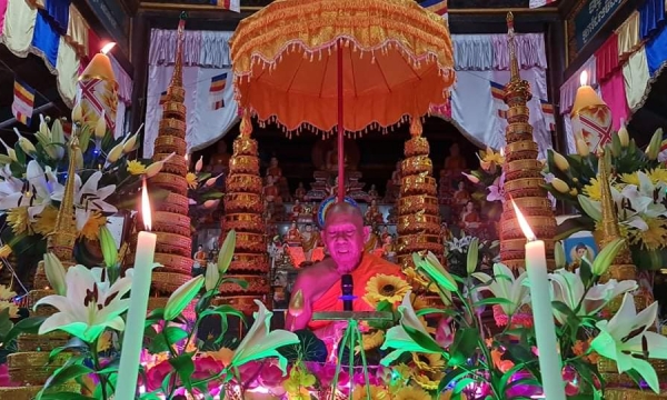 Lễ Khánh tuế Hòa thượng Thạch Sok Xane lần thứ 73 tại chùa Âng