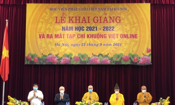 Lễ khai giảng tại Học viện Phật giáo Việt Nam - Hà Nội