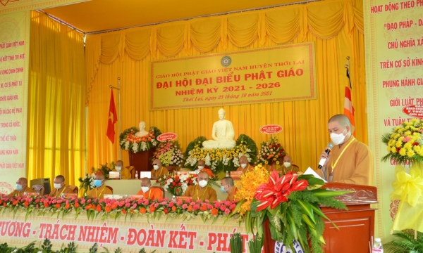 Cần Thơ: Đại hội Đại biểu Phật giáo huyện Thới Lai nhiệm kỳ 2021-2026