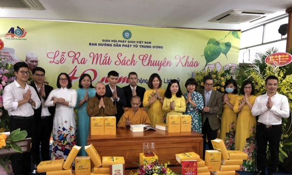 Lễ ra mắt sách chuyên khảo “40 năm – Chặng đường lịch sử của Giáo hội Phật giáo Việt Nam”