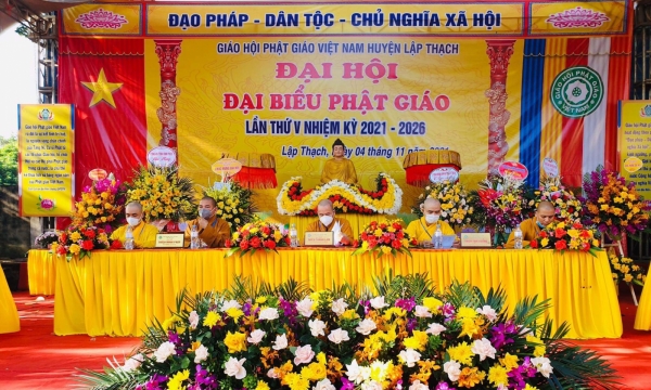 Đại hội Đại biểu Phật giáo huyện Lập Thạch nhiệm kỳ 2021-2026