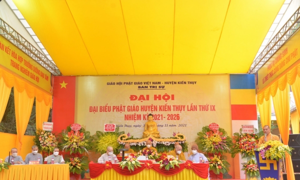 Đại hội Đại biểu Phật giáo huyện Kiến Thụy nhiệm kỳ 2021 – 2026