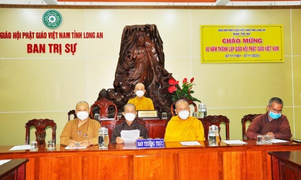 Ban Trị sự Phật giáo tỉnh Long An họp, triển khai Phật sự cuối năm