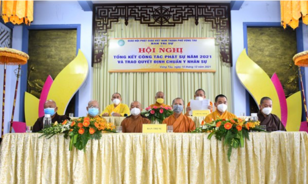 Hội nghị tổng kết công tác Phật sự năm 2021 TP.Vũng Tàu