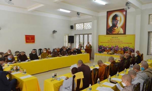 Hội nghị tổng kết Phật sự Phật giáo Đà Nẵng năm 2021
