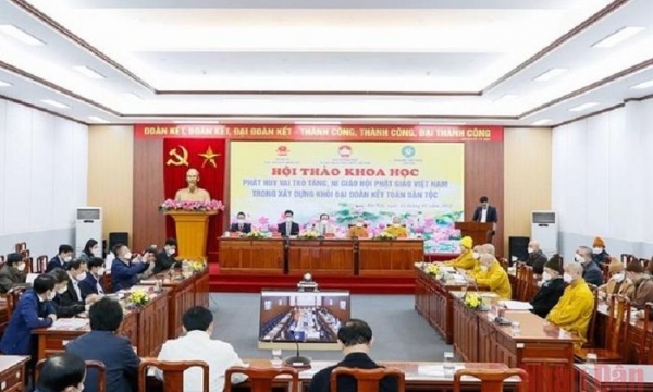 Giáo hội Phật giáo Việt Nam tích cực, chủ động tham gia xây dựng khối đại đoàn kết toàn dân tộc