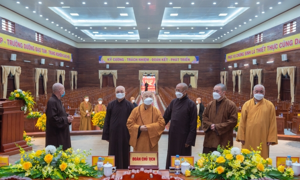 Nam Định: Hòa thượng Chủ tịch đánh giá cao công tác chuẩn bị Đại hội đại biểu Phật giáo tỉnh lần thứ X
