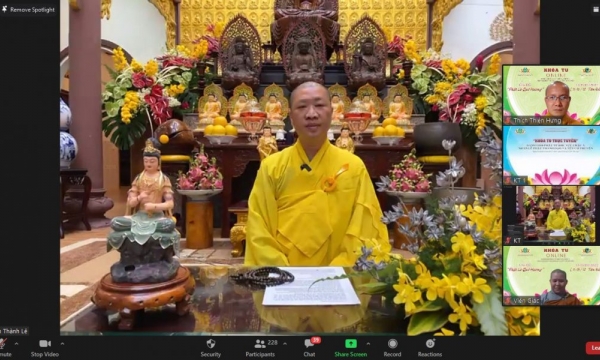 Khoá tu Online “Phật là Quê hương”- TT.Thích Thiện Thuận chia sẻ pháp thoại “Con đường Giác Ngộ”