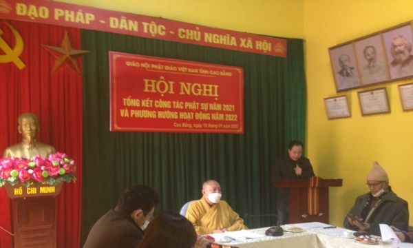 Ban Trị sự Giáo hội Phật giáo tỉnh Cao Bằng triển khai công tác Phật sự 2022