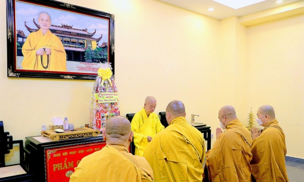 TP.HCM: Ban Thường trực Phật giáo tỉnh Bình Dương khánh tuế và chúc Tết chư Tôn đức Giáo phẩm HĐTS
