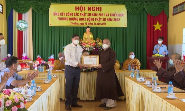 Năm 2021, Phật giáo Tây Ninh hoạt động từ thiện đạt hơn 24 tỷ đồng