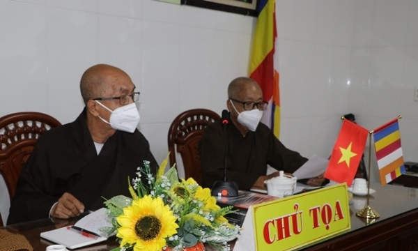 BTS GHPGVN tỉnh Bến Tre họp báo cáo công tác Phật sự và triển khai kế hoạch công tác trọng đại năm 2022