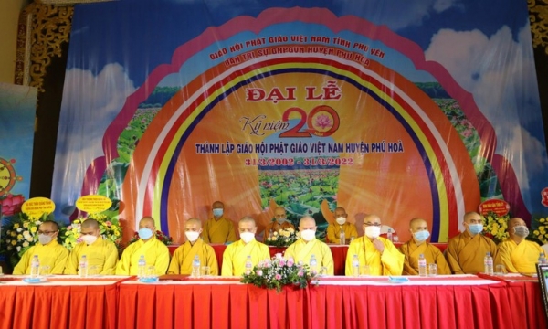 Phú Yên: Kỷ niệm 20 năm thành lập Giáo hội Phật giáo huyện Phú Hòa