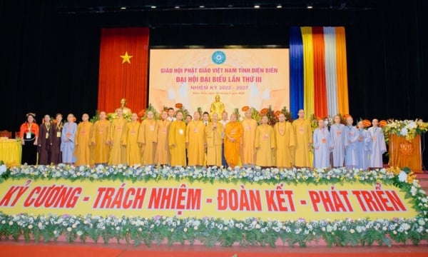 Điện Biên: Thượng tọa Thích Đức Thiện được tái suy cử Trưởng ban Trị sự GHPGVN tỉnh (2022-2027)