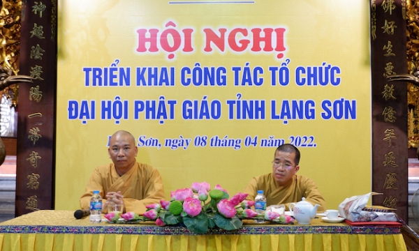 Lạng Sơn: Hội nghị triển khai công tác tổ chức Đại hội Phật giáo tỉnh