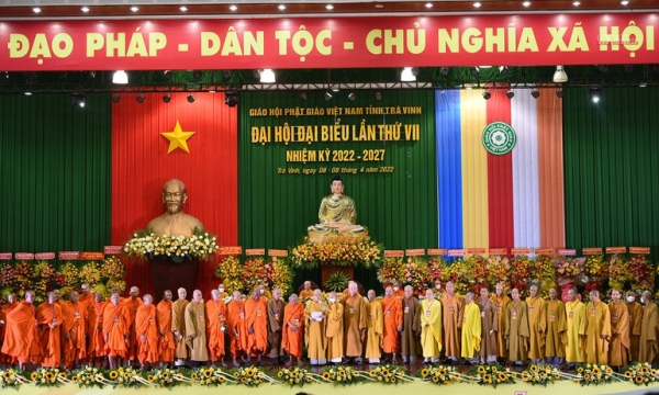 Trà Vinh: Hòa thượng Thạch Sok Xane được tái suy cử Trưởng ban Trị sự Phật giáo tỉnh (2022-2027)